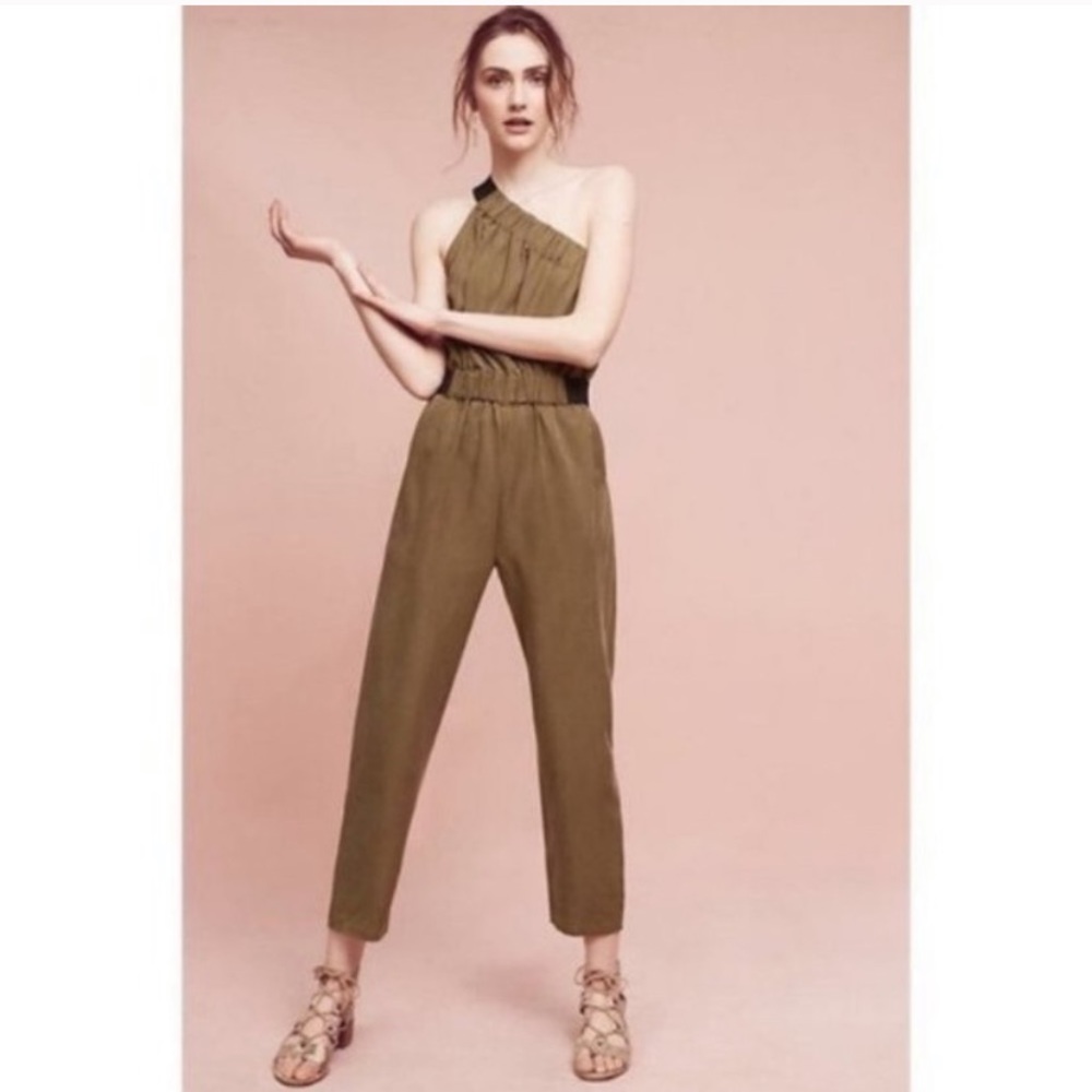 Maeve Anthropologie Verano One Shoulder Jumpsuit